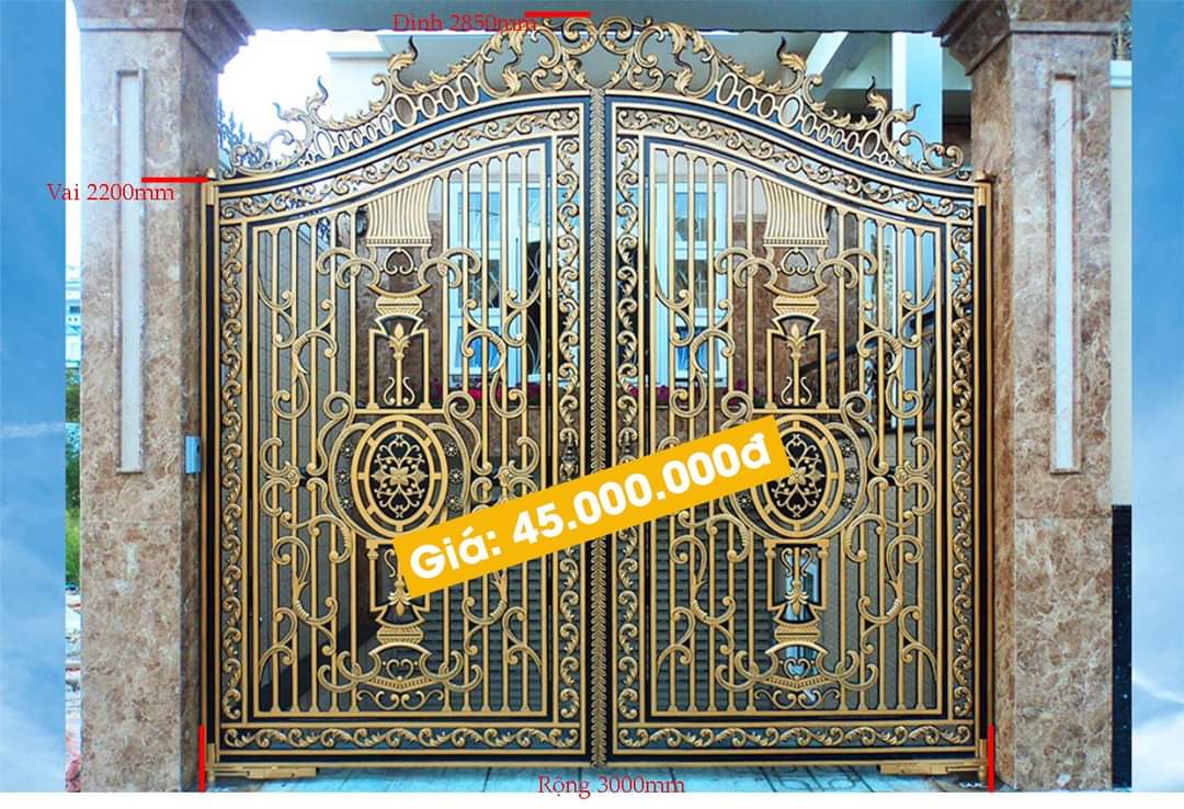 giá cổng thép đúc